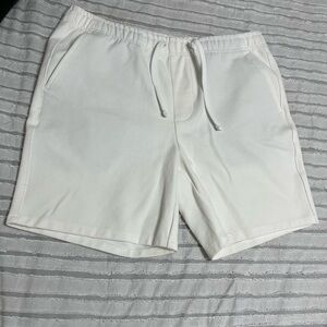 ZARA Men’s White Light Denim Shorts